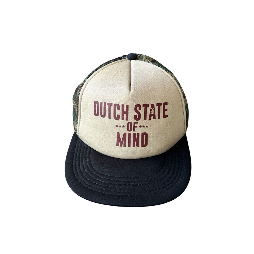 District Dutch State of Mind Trucker Hat Camo Mesh Snapback Baseball Cap Adult